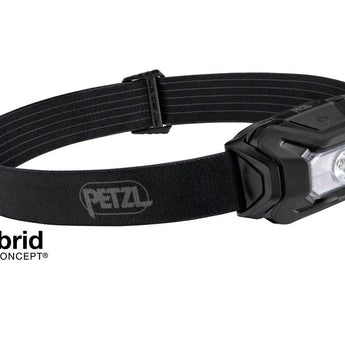 Petzl Aria 1 RGB LED Headlamp - 350 Lumens - White, Red, Green and Blue LED - Includes 3 x AAA - Black, Camo, or Desert Tan