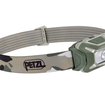 Petzl Aria 1 RGB LED Headlamp - 350 Lumens - White, Red, Green and Blue LED - Includes 3 x AAA - Black, Camo, or Desert Tan