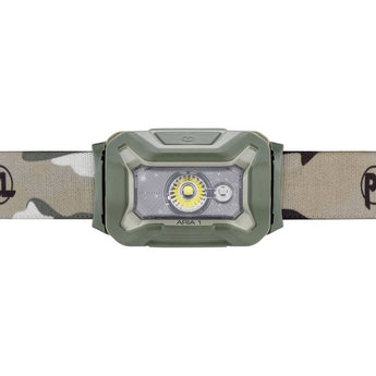 Petzl Aria 1 RGB LED Headlamp - 350 Lumens - White, Red, Green and Blue LED - Includes 3 x AAA - Black, Camo, or Desert Tan