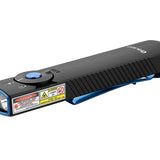 Olight Arkfeld Pro Rechargeable LED Flashlight - 1300 Lumens - Cool White or Neutral White LED - 365nm UV - 520nm Green Laser - Uses Built-in 1500mAh Li-Poly Battery Pack - Black and Additional Colors