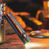 Olight Arkfeld Pro Rechargeable LED Flashlight - 1300 Lumens - Cool White or Neutral White LED - 365nm UV - 520nm Green Laser - Uses Built-in 1500mAh Li-Poly Battery Pack - Black and Additional Colors