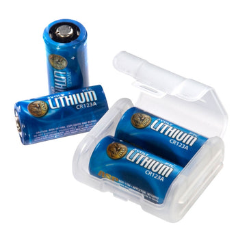 ASP 53032 CR123A (4PK) 1700 mAh 3V Lithium Primary (LiMnO2) Button Top Photo Batteries - 4-Pack with Link Case