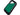 ASP Poly Sapphire Keychain Light - Nichia 5mm LED - 20 Lumens - USB Rechargeable - Green
