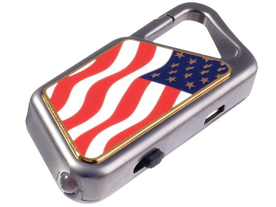 ASP 53664 Sapphire AL Keychain Light - Nichia 5mm LED - 20 Lumens - Includes 1 x Lithium Polymer Battery Pack - American Flag