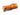 Orange Olight Baton Turbo Rechargeable LED Flashlight - Angled View of Tail Cap