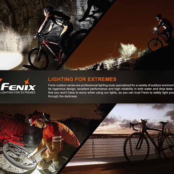 Fenix BC15-R USB-C Rechargeable LED Bike Light - Luminus SST20 - 400 Lumens - Uses Built-in 2600mAh Li-ion Battery Pack