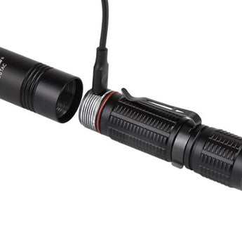 Jetbeam BC20-TAC USB-C Rechargeable LED Flashlight - CREE XP-L HI - 1100 Lumens - Uses 1 x 18650 or 2 x CR123A