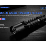 Jetbeam BC25-TAC USB-C Rechargeable LED Flashlight - CREE XP-L HI - 1100 Lumens - Uses 1 x 18650 or 2 x CR123A