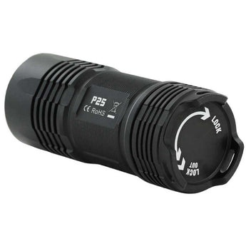 BUNDLE: 2 x Fitorch P25 Little Fatty LED Flashlight - 4 x CREE XP-G3 - 3000 Lumens - Includes 2 x 26350