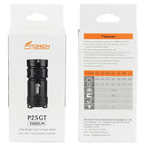 BUNDLE: 2 x Fitorch P25GT USB-C Rechargeable LED Flashlight - 3000 Lumens - CREE XPG3 - Includes 2 x 26350