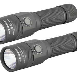BUNDLE: 2 x JETBeam KO-03 USB-C Rechargeable LED Flashlight - 2400 Lumens - Luminus SST70 - Includes 2 x 21700