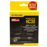 Nitecore HC33 High Performance LED Headlamp - CREE XHP35 - 1800 Lumens - Uses 1 x 18650 or 2 x CR123As
