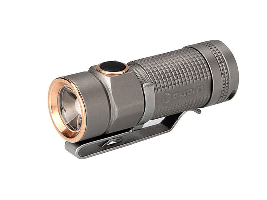 Olight S1 Baton Flashlight - With CREE XM-L2 NW LED - 480 Lumens -SPECIAL TITANIUM BODY EDITION Uses 1 x RCR123A or 1 x CR123A