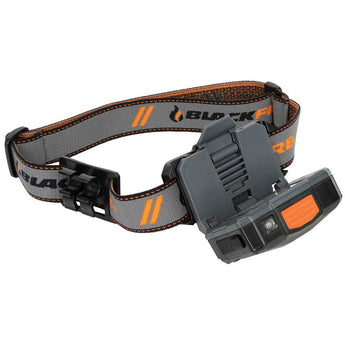 Blackfire BBM6048 USB Rechargeable LED Headlamp - 400 Lumens - Uses Built-in Li-ion Battery - Orange