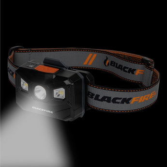 Blackfire BBM6048 USB Rechargeable LED Headlamp - 400 Lumens - Uses Built-in Li-ion Battery - Orange