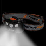 Blackfire BBM6048 USB Rechargeable LED Headlamp - 400 Lumens - Uses Built-in Li-ion Battery - Orange