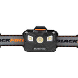 Blackfire BBM6048 USB Rechargeable LED Headlamp - 400 Lumens - Uses Built-in Li-ion Battery - Orange