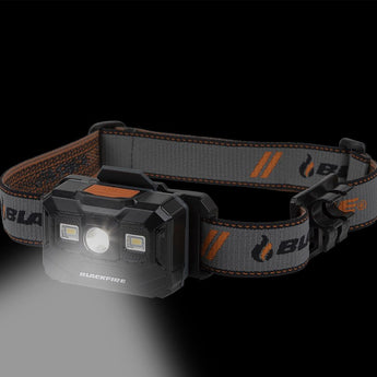 Blackfire BBM6062 USB-C Rechargeable LED Headlamp - 300 Lumens - Uses Built-in Li-ion Battery Pack