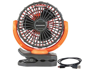 Blackfire BBM9112 USB-C Rechargeable Portable Fan - Uses Built-in Li-ion Battery Pack