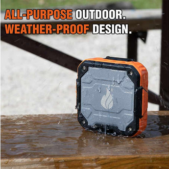 Blackfire BBM9113 Bluetooth Wireless USB-C Rechargeable Speaker - Wearable with Strap - Uses Built-in Li-ion Battery Pack - Orange