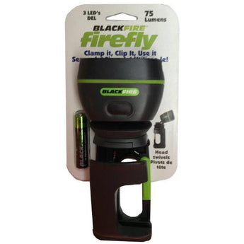 Blackfire Firefly LED Clamplight - 70 Lumens - Uses 3x AAA (included) - Dark Gray