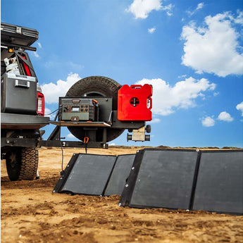 Blackfire FSP60W Portable Solar Panel - 60 Watt - USB-A Output Port - Black