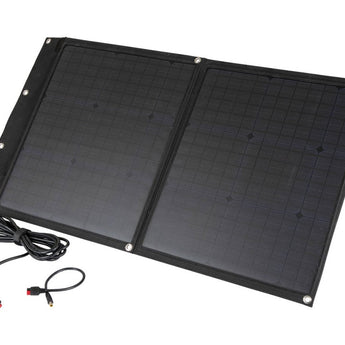 Blackfire FSP60W Portable Solar Panel - 60 Watt - USB-A Output Port - Black