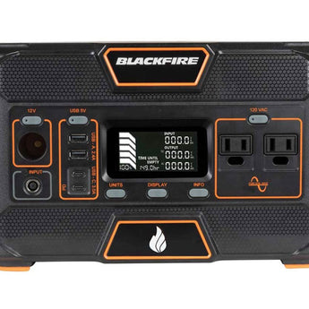Blackfire PAC505 Portable Power Station - 505Wh - 2 x 120V AC Ports - Black