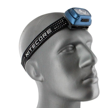 Nitecore NU31 USB-C Rechargeable LED Headlamp - 550 Lumens - Uses Built-in 1800mAh Li-ion Battery Pack - Grey, Blue, or Orange