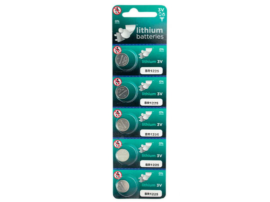 Panasonic BR1225 48mAh 3V Lithium (LiMNO2) Coin Cell Battery - 1 Piece Tear Strip