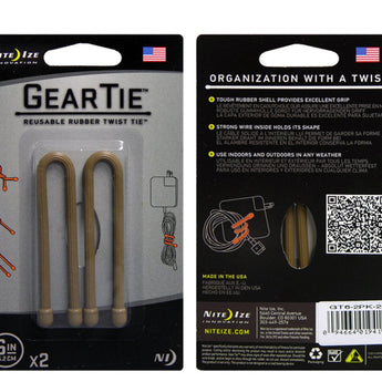 Nite Ize Gear Ties - Brown