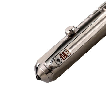 RovyVon Commander C10 Tactical Titanium Pen - Available in Natural Ti, Sandblasted, and PVD Black