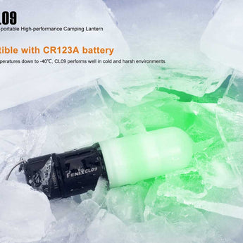 Fenix CL09 Camping Lantern with Magnetic Base - CREE XP-G2 R5 - 200 Lumens - Uses 1 x 16340 (included) or 1 x CR123A - Black