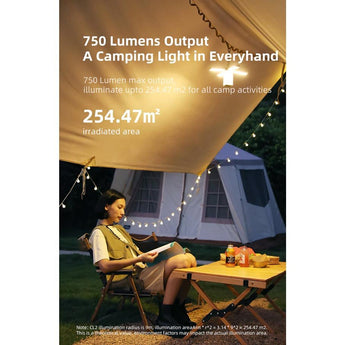 Klarus CL2 Pro USB-C Rechargeable LED Lantern - 750 Lumens - Uses Built-in 14000mAh Li-ion Battery Pack - Ivory White or Jungle Green