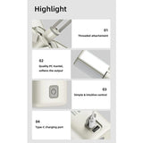 Klarus CL2S USB-C Rechargeable LED Lantern - 750 Lumens - Uses Built-in 5000mAh Li-ion Battery Pack - Ivory White