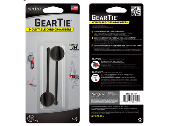 NiteIze Gear Tie Mountable Cord Organizer