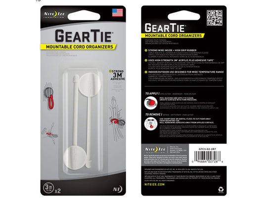 NiteIze Gear Tie Mountable Cord Organizer
