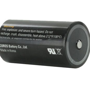 Coros CLE-14 ER26500 C 8500mAh 3.6V Lithium Thionyl Chloride (Li-SOCl2) Button Top Battery - Bulk