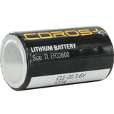 Coros CLE-20 ER33600 D 19000mAh 3.6V Lithium Thionyl Chloride (Li-SOCl2) Button Top Battery - Bulk