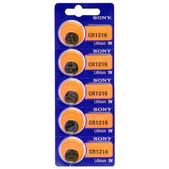 MuRata CR1216 30mAh 3V Lithium Primary (LiMnO2) Coin Cell Watch Battery - 1 Piece Tear Strip, Sold Individually