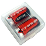 Holds 2 CR123A Batteries