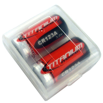 Holds 2 CR123A Batteries