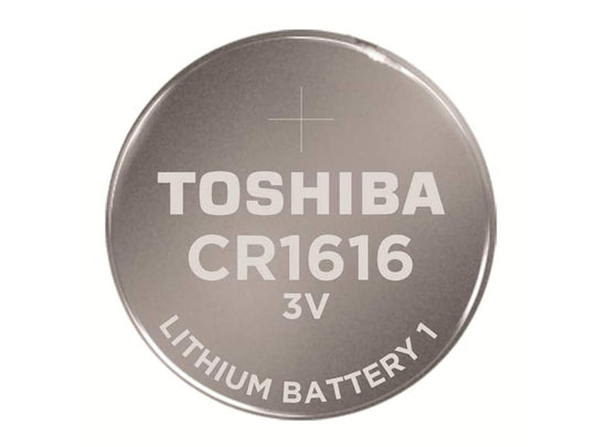 Toshiba CR1616 Front View of Positive Terminal 