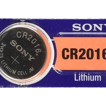 MuRata CR2016 85mAh 3V Lithium Primary (LiMnO2) Coin Cell Watch Battery - 1 Piece Tear Strip, Sold Individually