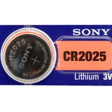 MuRata CR2025 160mAh 3V Lithium Primary (LiMnO2) Coin Cell Watch Battery - 1 Piece Tear Strip, Sold Individually