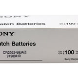 MuRata CR2025 160mAh 3V Lithium Primary (LiMnO2) Coin Cell Watch Battery - 1 Piece Tear Strip, Sold Individually