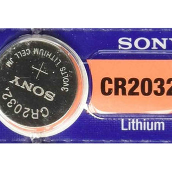 MuRata CR2032 220mAh 3V Lithium Primary (LiMnO2) Coin Cell Watch Battery - 1 Piece Tear Strip, Sold Individually