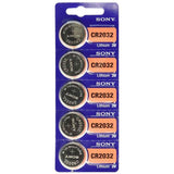 MuRata CR2032 220mAh 3V Lithium Primary (LiMnO2) Coin Cell Watch Battery - 1 Piece Tear Strip, Sold Individually