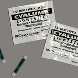 Cyalume 1.5in ChemLight Mini (Type A) - Case of 50 - Individually Foiled - 3hr