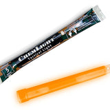 Cyalume 6-inch ChemLight 5 Minute Tactical Light Sticks - Case of 500 - Individually Foiled - Orange (9-27022)